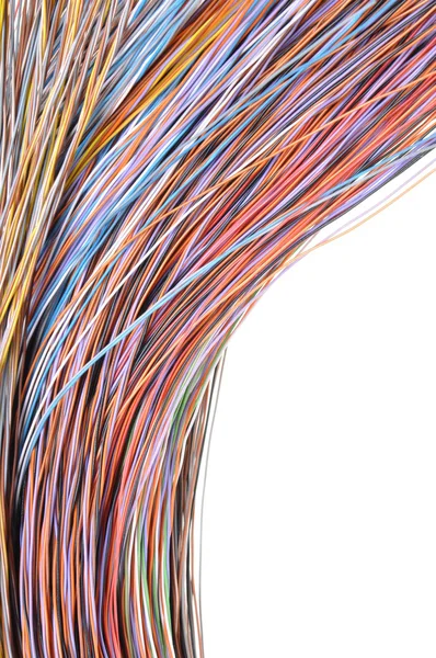 多彩多姿的计算机网络电缆 — 图库照片