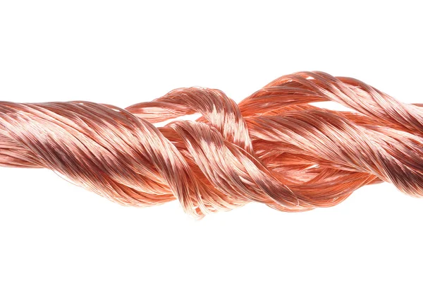 Red copper wire industry — Stock Photo, Image