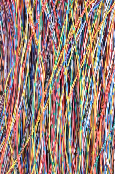 Satırları ağ kabloları — Stok fotoğraf