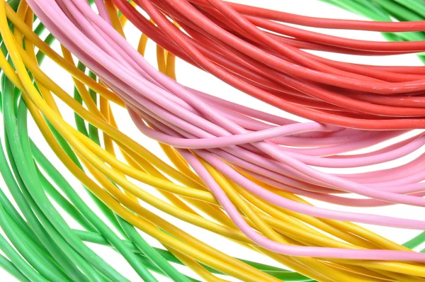 Csokrok színek elektromos vezetékek — Stock Fotó