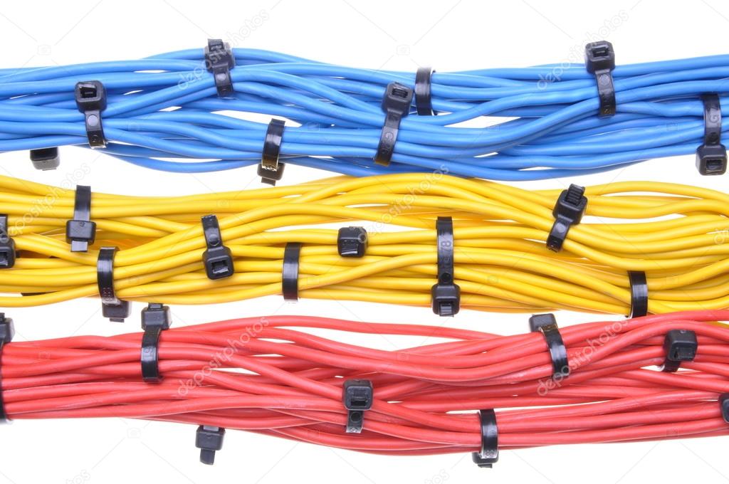 Colorful electrical cables