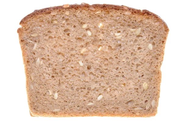 Scheibe braunes Brot — Stockfoto