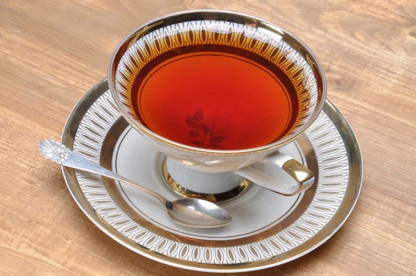 Tè in vecchia tazza — Foto Stock