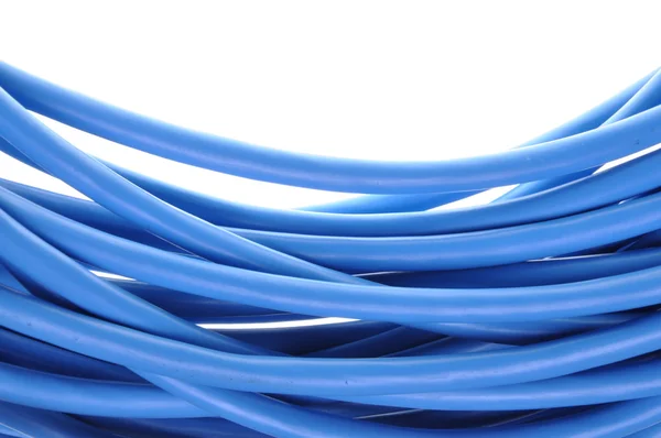 Niebieski przewód elektryczny — Zdjęcie stockowe