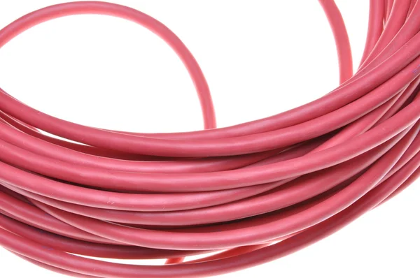 Red electrical cable — Stock Photo, Image