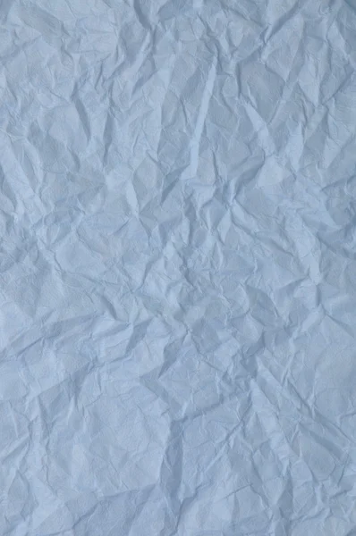 Голубая скомканная бумага — стоковое фото