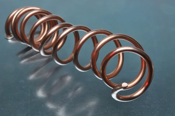 Spiral of copper wire — Stock Photo, Image