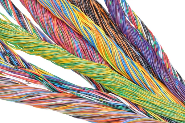 Цветные провода — стоковое фото
