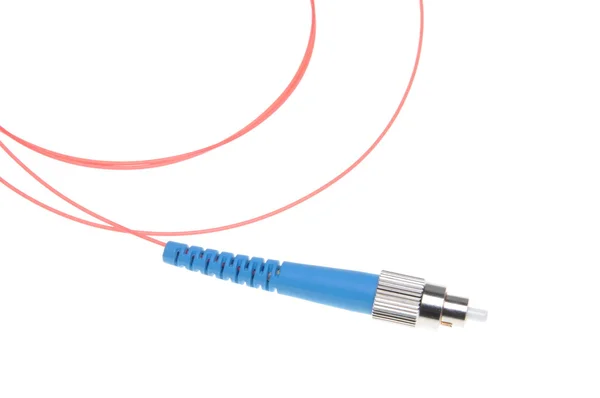 Conector de cable de conexión de fibra óptica — Foto de Stock