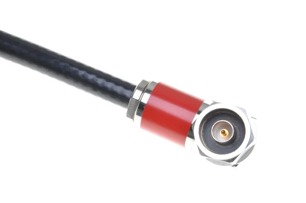 Cable coaxial con conector — Foto de Stock