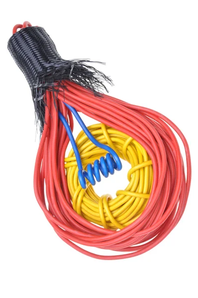 Lâmpada feita de cabos — Fotografia de Stock
