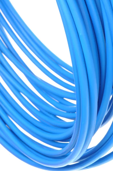 Modré síťový kabel — Stock fotografie