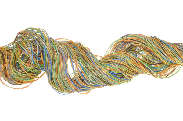 Telecommunication network cables — Stock Photo, Image