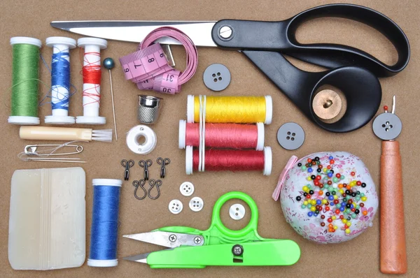 Sewing kit tailor's tools — Stock Photo, Image