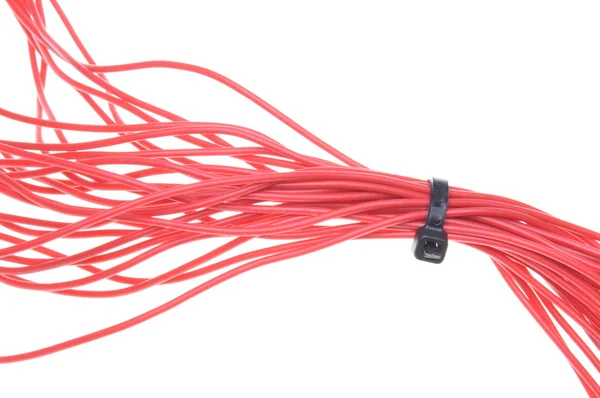 Red electrical cables — Stock Photo, Image