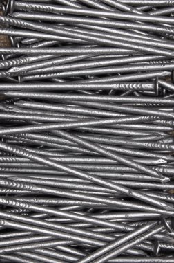 Çelik arka plan yakın çivi