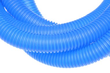 mavi plastik oluklu boru