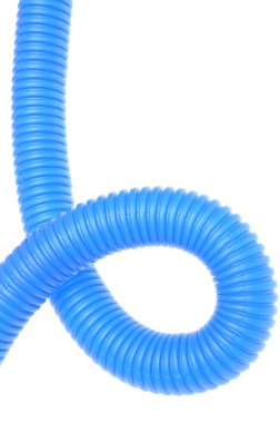 mavi plastik oluklu boru