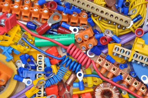 Components to used in electrical installation — Stock Photo, Image