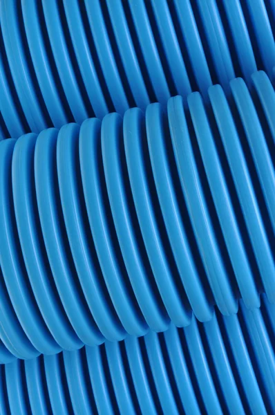 Tubos curvilíneos azules para la industria —  Fotos de Stock