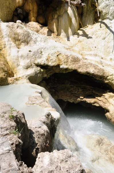 Old thermal baths in Bagno Vignoni Tuscany — Stock Photo, Image