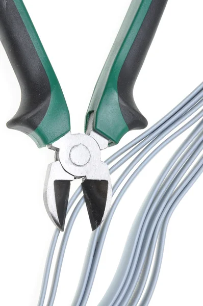 Pliers and cables — Stock Photo, Image