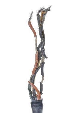 Yanmış elektrik kablosu