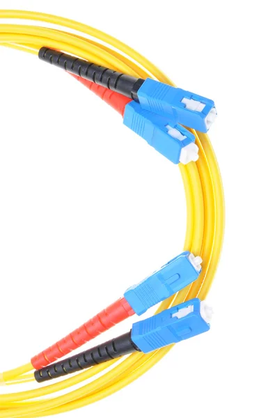 Волоконно-оптические кабели типа sc — стоковое фото