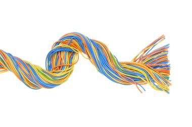 renkli Bükülü teller