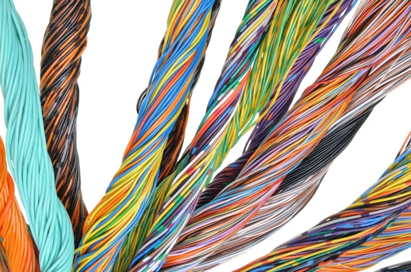 Computer netwerk kabels — Stockfoto