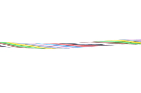 Multicolored electrical cables — Stock Photo, Image