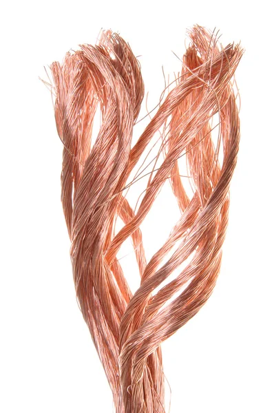 Red copper wire — Stock Photo, Image