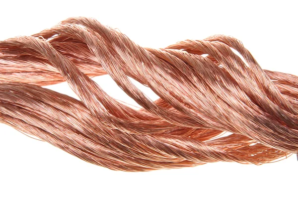 Red copper wire — Stock Photo, Image