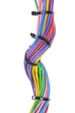 çok renkli elektrik kabloları