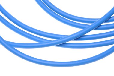 Mavi elektrik güç kablosu