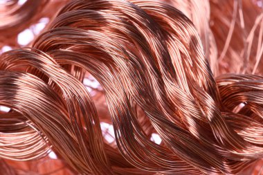 Copper wire, industrial raw materials clipart