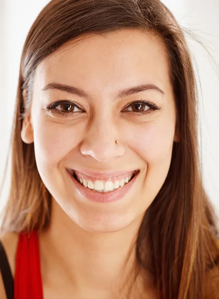 Menina feliz Fechar . — Fotografia de Stock