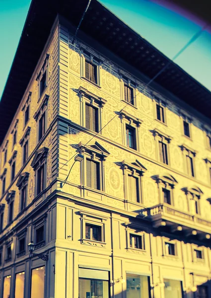 Fachada del edificio florentino — Foto de Stock