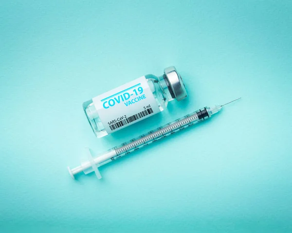 Vacunación Nuevo Virus Corona Sars Cov Jeringa Vacuna Sars Cov —  Fotos de Stock