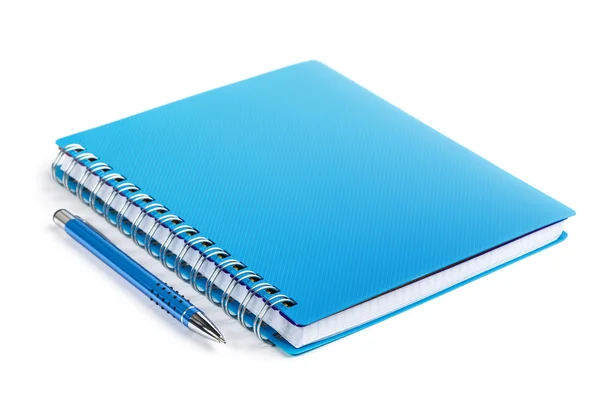 Caderno e caneta — Fotografia de Stock