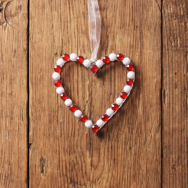 Decoración de Navidad sobre fondo de madera — Foto de Stock