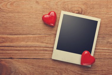 boş anında fotoğraf ve kalpler