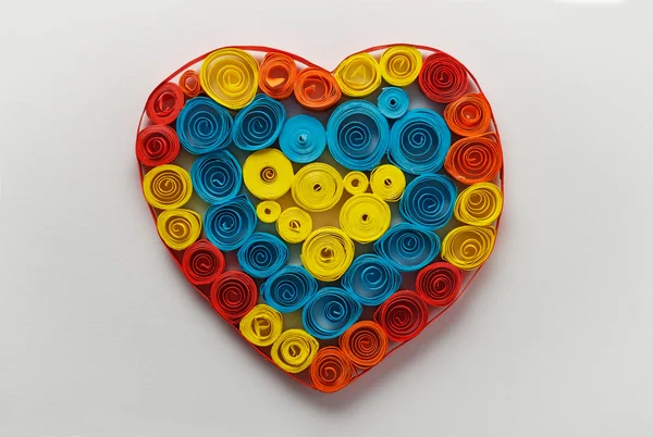 Corazón de papel hecho en casa — Foto de Stock