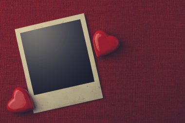 photo and small red hearts