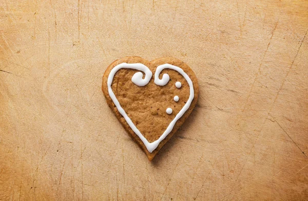 Herzförmiger Keks — Stockfoto