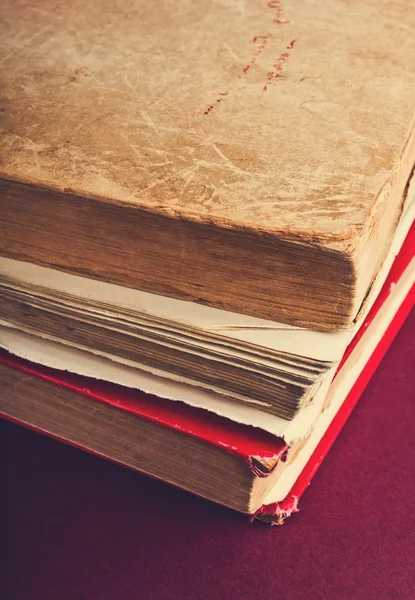 Closeup of old books — Stock Photo, Image