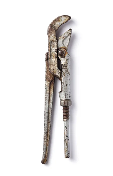 Oude pipe wrench — Stockfoto