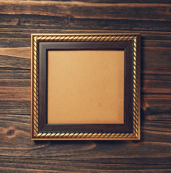 Ancient style golden photo frame — Stock Photo, Image