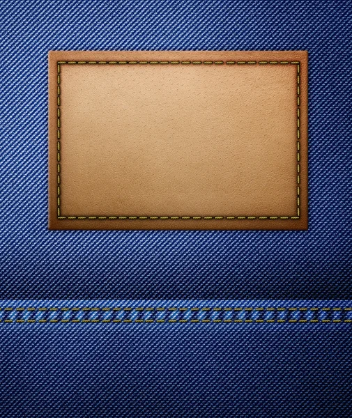 boş deri jeans etiket