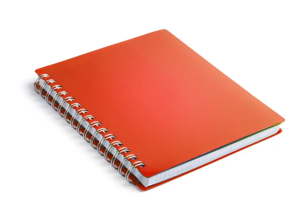 Red closed paper notepad i — Stock Photo, Image